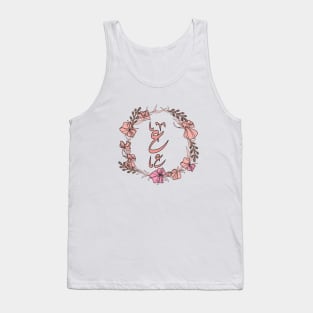 Letter Ayn - Rose Pink Initial Monogram - Letter ع Tank Top